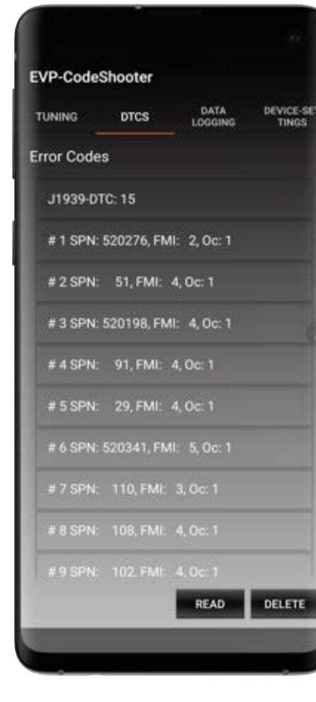 CodeShooter · Samsung TZ-23 / Android · Setup & Use screen