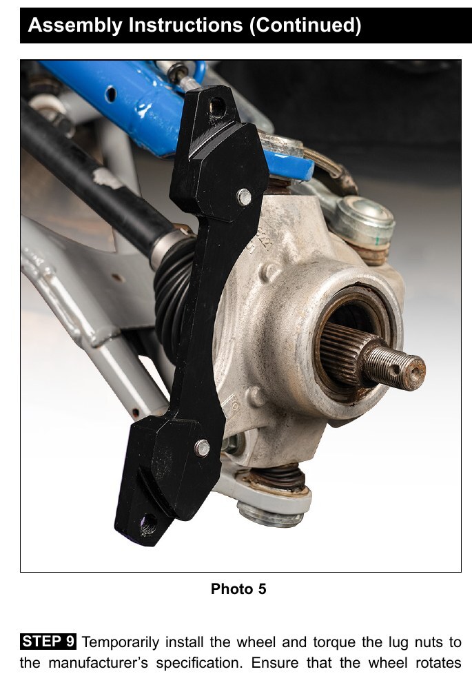 Polaris RZR Pro XP Wilwood Front Brake Kit diagram